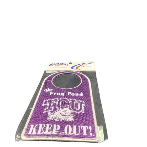 TCU Hanger Keep Out Room Dorm College Sewn Alumni - Picture 2 of 6